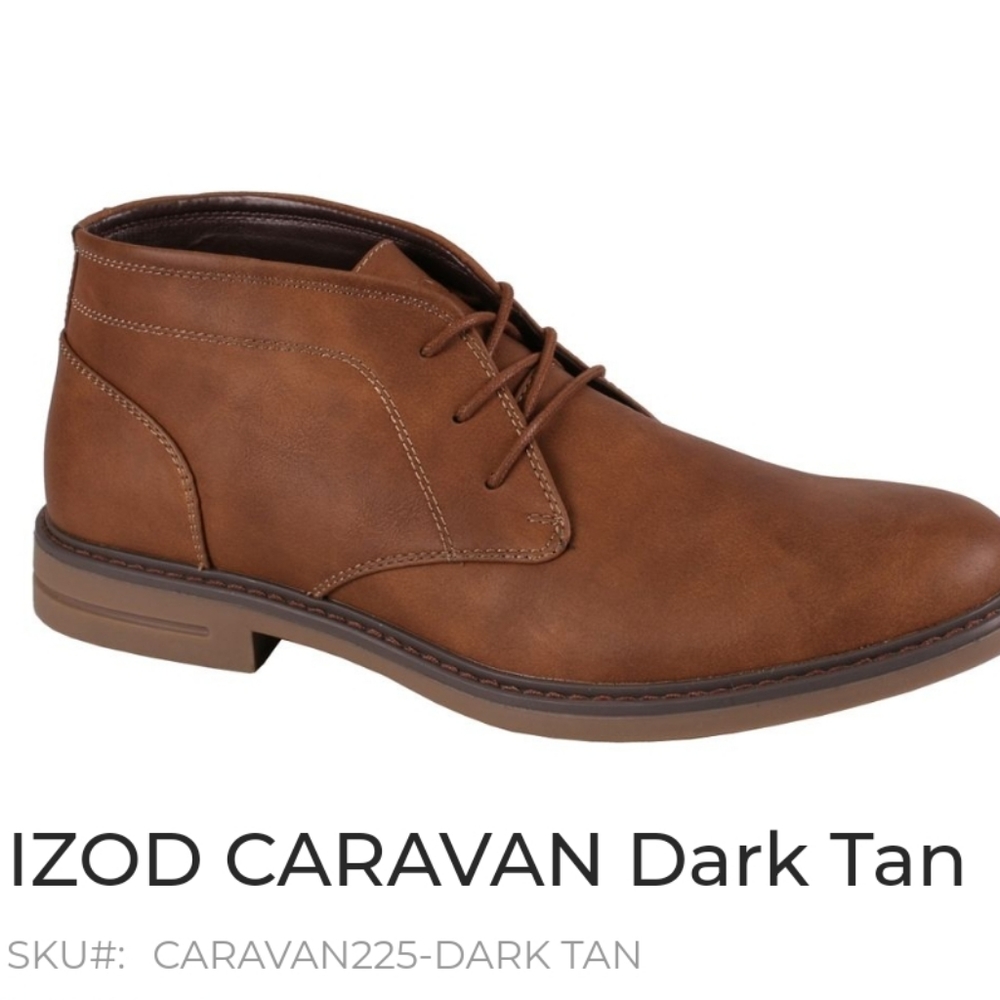 MEN'S LACE-UP CHUKKA BOOTA casual, good-looking, faux leather size 10.5 NWB